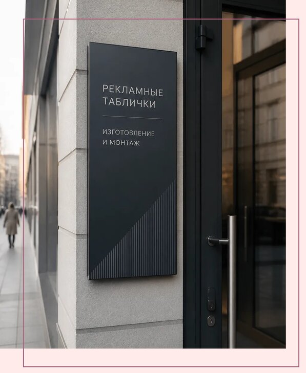 Рекламные таблички в Сосновом Боре по цене от 4571 р. | Аванза-Снб